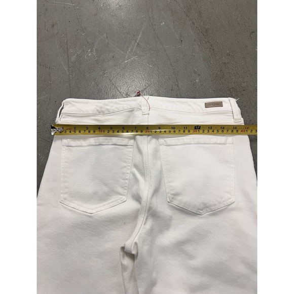 Liverpool Women's White Jeans Hannah Crop Flare Size 10/30 Stretch Denim Pants - Picture 8 of 10